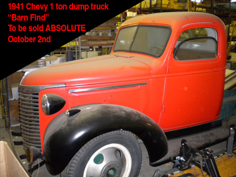 1941 Chevy 1 ton dump truck Absolute Auction Tampa
